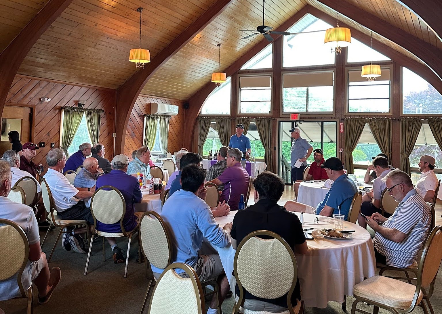 Brothers gathered for dinner at the TOAA golf tournament