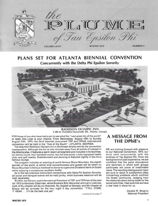 The Plume – Winter 1975 cover