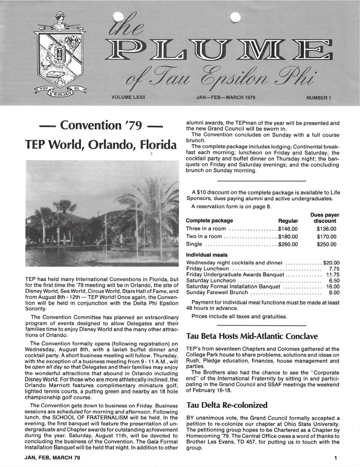The Plume – Winter 1979 cover